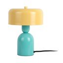 Žuta /tirkizna stolna lampa (visina 24 cm) Double Funky – Leitmotiv