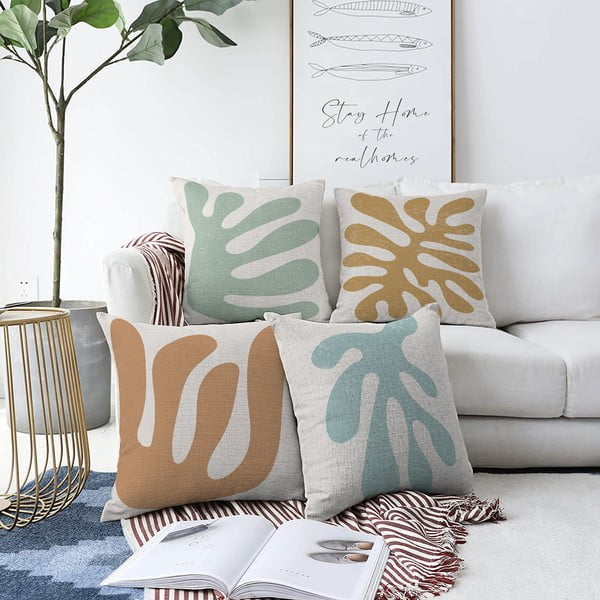 Set od 4 ukrasne jastučnice Minimalist Cushion Covers Alga, 55 x 55 cm