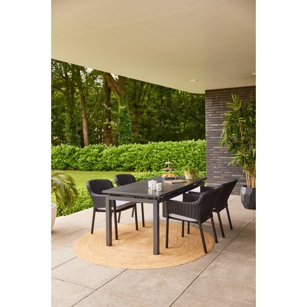 Crna plastična vrtna stolica Cairo – Hartman-image-1