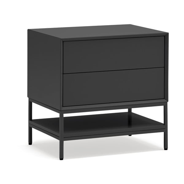 Crni noćni ormarić Platt – Teulat