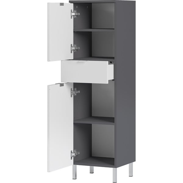 Bijelo-sivi ormarić Germania Mauresa, visina 120 cm-image-2