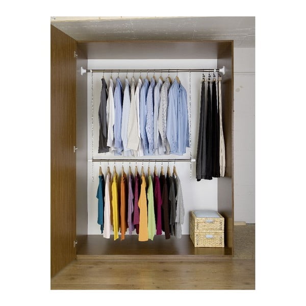 Metalni teleskopski stalak za odjeću u srebrnoj boji Garment – Wenko-image-2