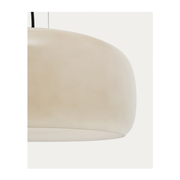 LED viseća svjetiljka sivo-bež sa staklenim sjenilom ø 38 cm Reig – Kave Home-image-2