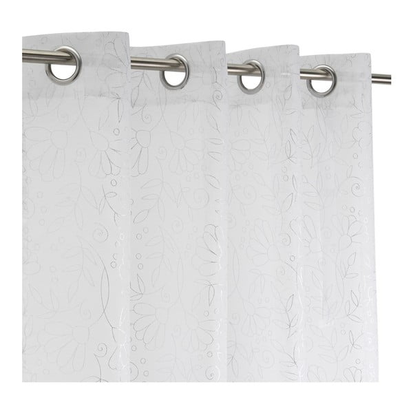 Bijela/u srebrnoj boji prozirna zavjesa 140x260 cm Pucka – Casa Selección-image-2