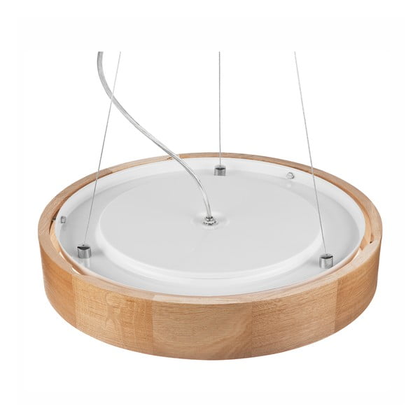 Smeđa viseća svjetiljka sa staklenim sjenilom ø 47 cm Eveline – LAMKUR-image-4