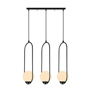 Crna viseća svjetiljka Squid Lighting Arch, visina 146 cm