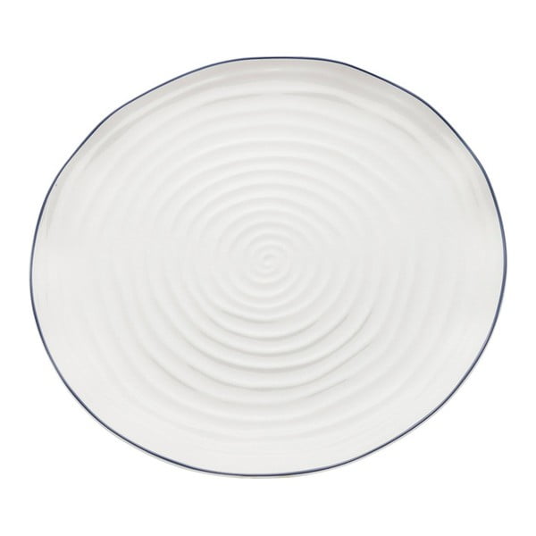 Bijeli porculanski tanjur Kare Design Swirl, Ø 31 cm