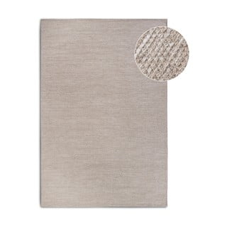 Bež ručno rađen tepih od mješavine vune 80x150 cm Pradesh Linen White – Elle Decoration