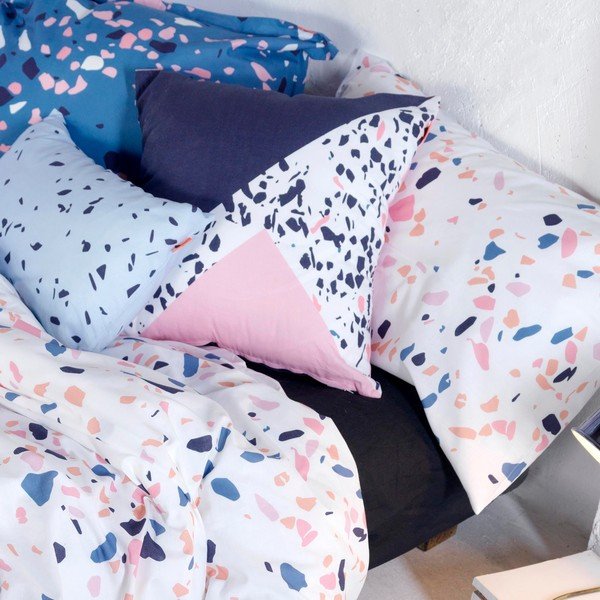 Set od dvije pamučne jastučnice Blanc terrazzo, 50 x 75 cm-image-2