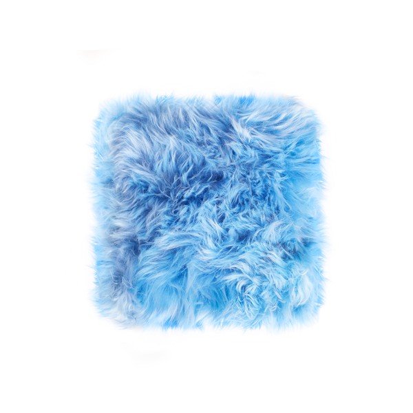 Svijetloplavi jastuk od ovčjeg krzna Royal Dream Sheepskin, 45 x 45 cm-image-1