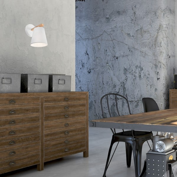 Bijela zidna lampa ø 15 cm Ellie – LAMKUR-image-2