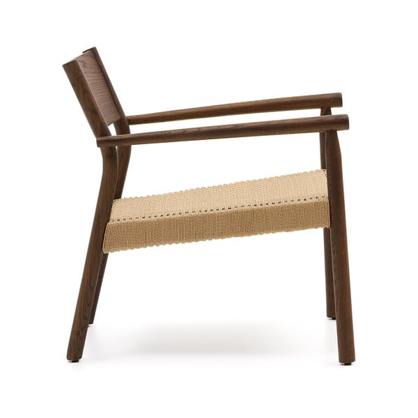 Pletena fotelja u prirodnoj boji Yalia – Kave Home-image-2