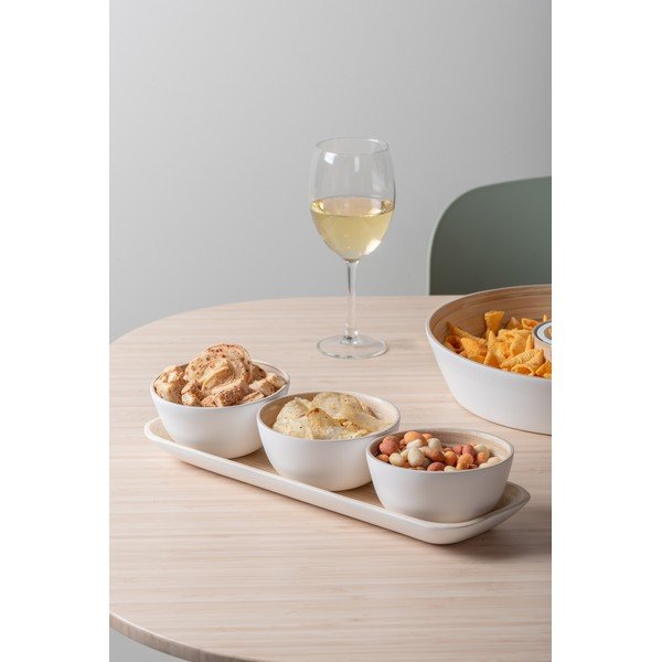 Bijeli set za serviranje od bambusa Puro – PT LIVING-image-1