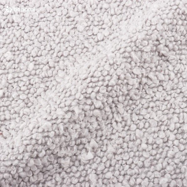 Svijetlo sivi tabure od bouclé tkanine Molino – Micadoni Home-image-3