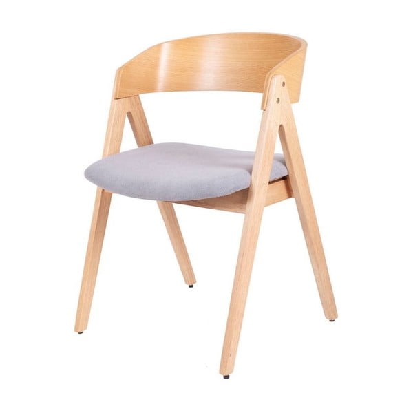 Set od 2 blagavonske stolice od drveta kaučukovca sa sivim sjedalom sømcasa Rina