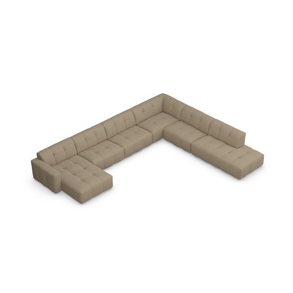 Bež kutna garnitura (u obliku slova "U") Chess – Furninova -image-3