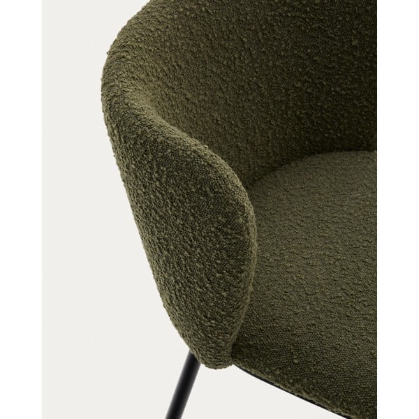 Zelena podstavljena blagovaonska stolica Ciselia – Kave Home-image-4