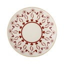 Krem desertni tanjur s božićnim motivom od kamenine ø 16 cm Jolly – Bloomingville