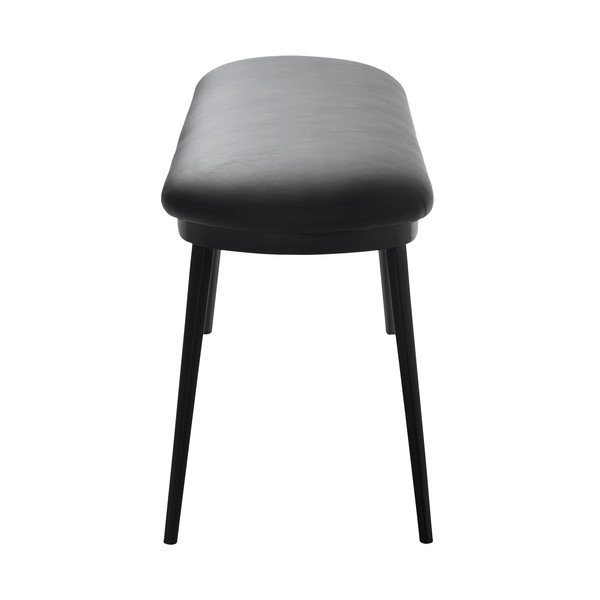 Crna klupa od imitacije kože Gain – Unique Furniture-image-3
