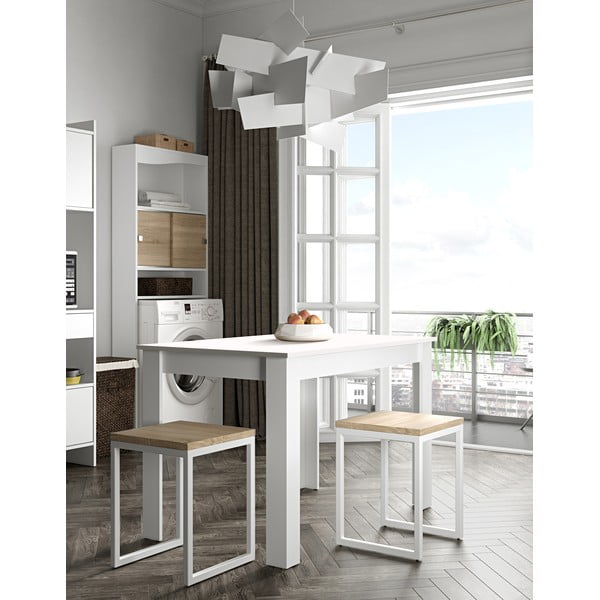 Bijeli blagovaonski stol 110x70 cm Nice - TemaHome -image-1