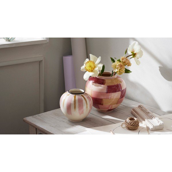 Ružičasta keramička vaza ø 21,5 cm Canvas - Kähler Design-image-3