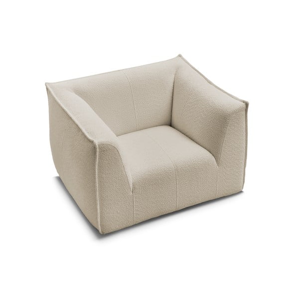 Bež fotelja od bouclé tkanine Giorgia – Bobochic Paris-image-4