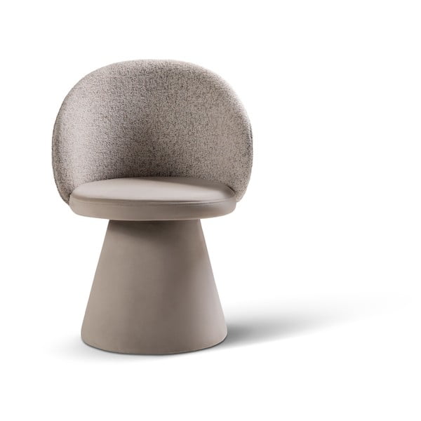 Bež baršunasti fotelja Inez – Micadoni 