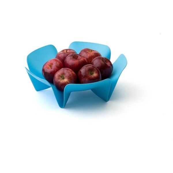 Mala plava zdjela za voće Qualy Flower Fruit Tray-image-1