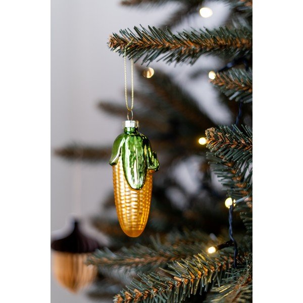 Stakleni ukras za božićno drvce Corn – Sass & Belle-image-1