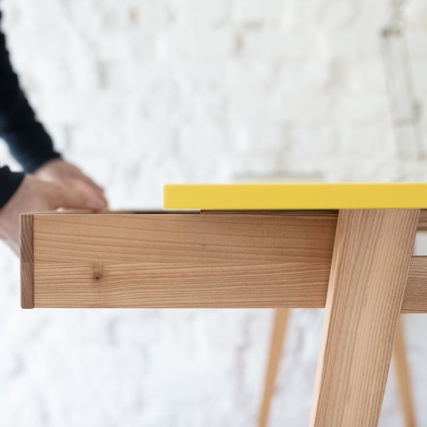 Radni stol s bijelom pločom 85x115 cm Luka - Ragaba-image-4