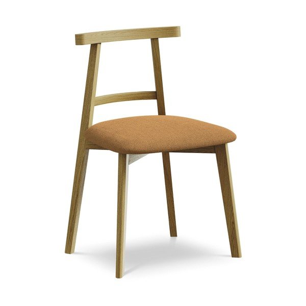 Blagovaonska stolica od masivnog drveta boja terakote Ohelo – Makamii