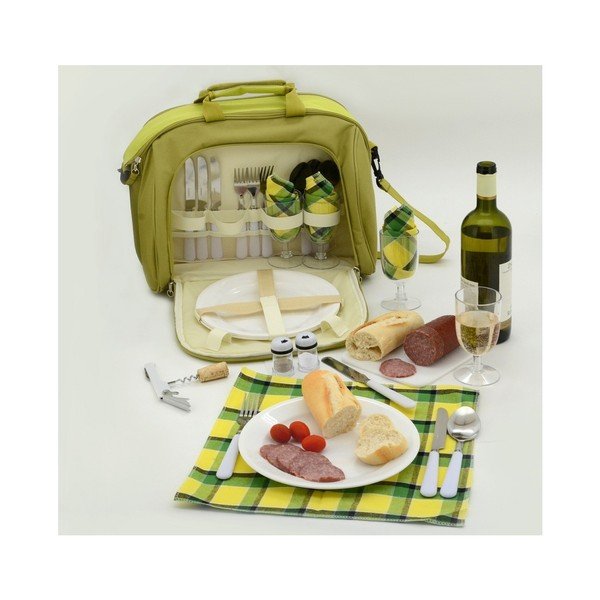 Zelena torba za piknik za 4 osobe Cattara-image-2