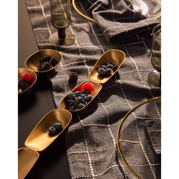 Zdjelica za posluživanje od nehrđajućeg čelika u zlatnoj boji Aruc – Kave Home-image-1