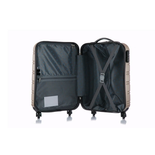 Bež ručni kofer s kotačima Bluestar Bilbao, 35 l-image-4