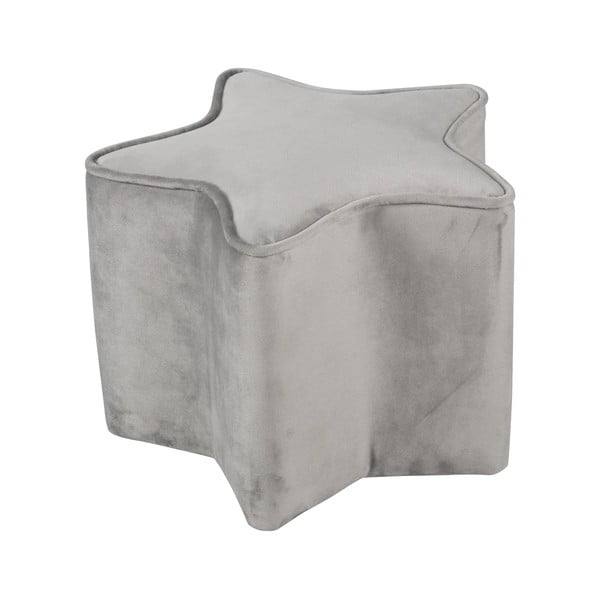 Svijetlo sivi baršunast dječji tabure Lil Sofa – Roba