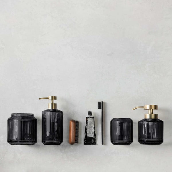 Crna staklena čaša za četkice za zube Vision – Mette Ditmer Denmark-image-4