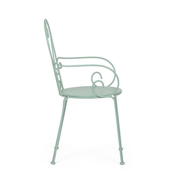 Mentol zelena metalna vrtna stolica Etienne – Bizzotto-image-3