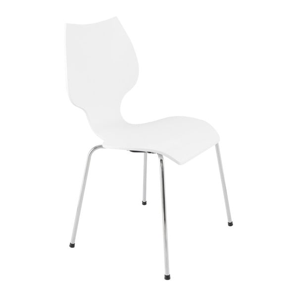 Bijela trpezarijska stolica Kokoon Design Ellipse