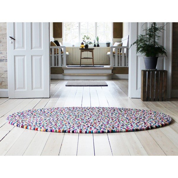 Tepih od vunenih pompona Wooldot Ball Rugs Multi Pang, ⌀ 200 cm-image-2
