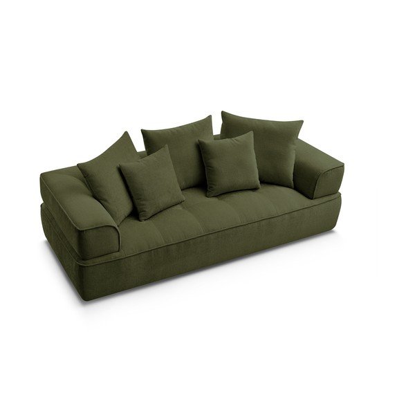 Zelena sofa od šenila 237 cm Whesley – Bobochic Paris-image-4
