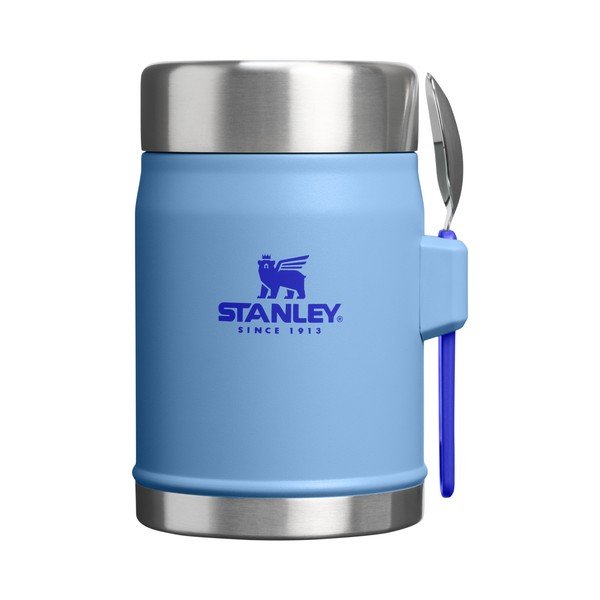 Plava termosica od nehrđajućeg čelika za hranu 400 ml Legendary Food Jar + Spork Blue Sky – Stanley