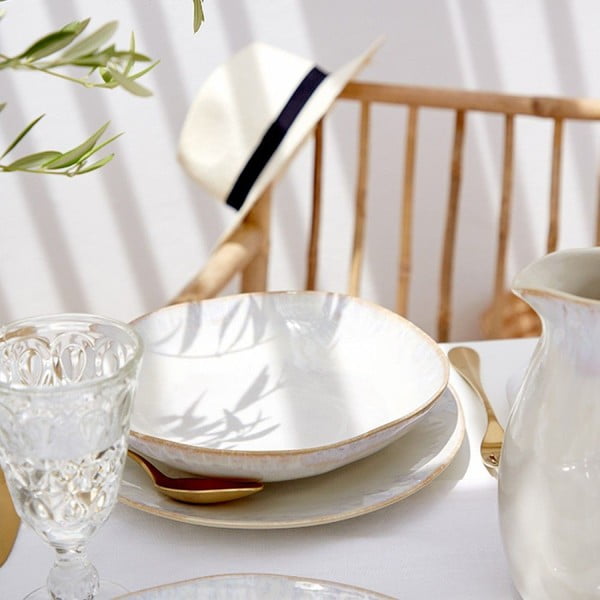 Bijeli tanjur od kamenine Costa Nova Brisa, ⌀ 26 cm-image-1