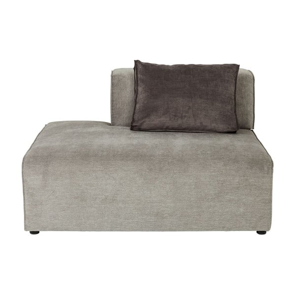 Sivi dio modularne sofe s Kare Design Infinity ležaljkom, lijevi kut