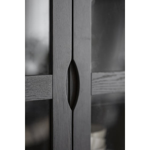 Smeđa vitrina u dekoru hrasta 82x185 cm Filippa – Rowico-image-4