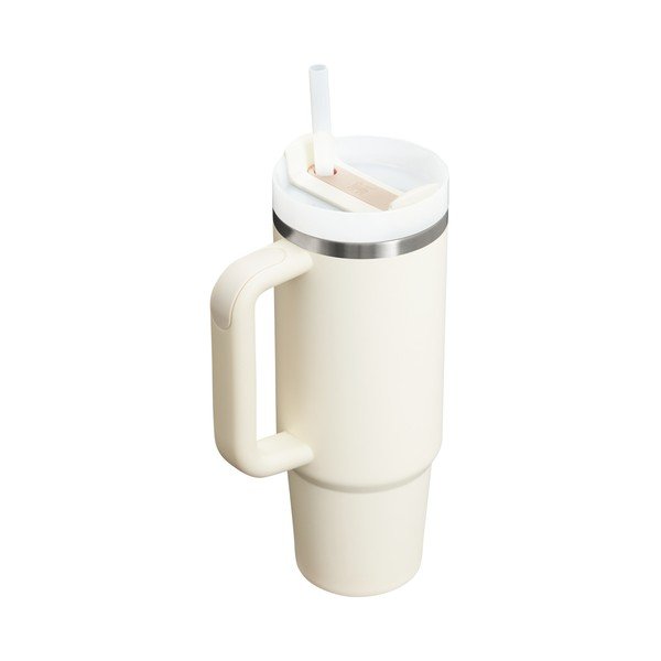 Krem termosica od nehrđajućeg čelika sa slamkom 890 ml Quencher H2.O FlowState™ Tumbler Cream 2.0 – Stanley-image-2