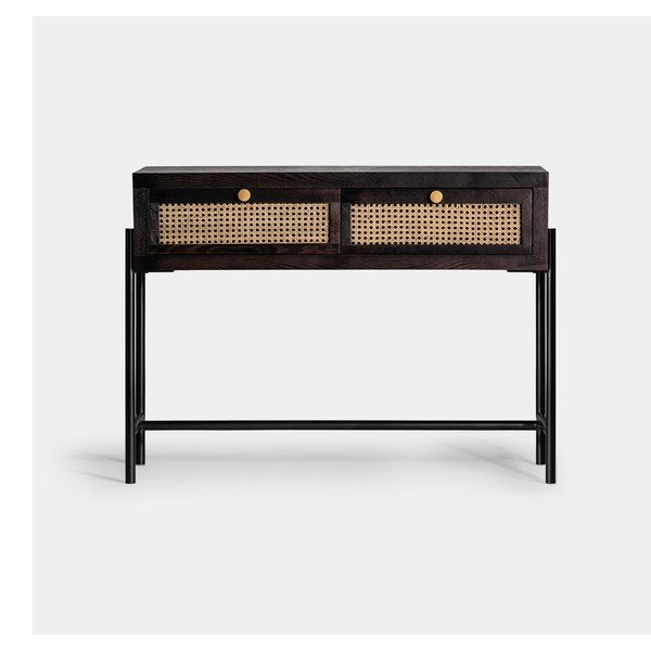 Tamno smeđi pomoćni stol 35x100 cm Kenia – Burkina