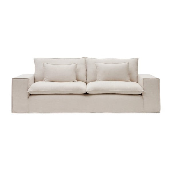 Bež lanena sofa 280 cm Anarela – Kave Home