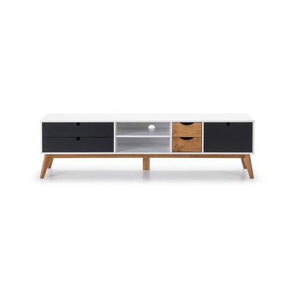 TV komoda sa sivim detaljima Marckeric Mila, 180 x 37 cm-image-2