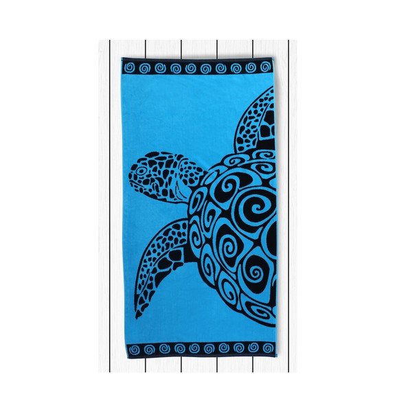 Ručnik DecoKing Turquoise Turtle, 90 x 180 cm-image-1