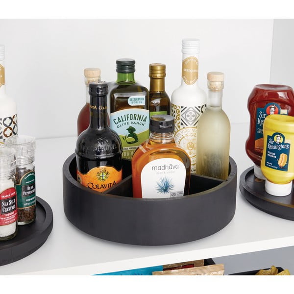 Drveni okretni organizator začina Merry-go-round – iDesign/The Home Edit-image-1